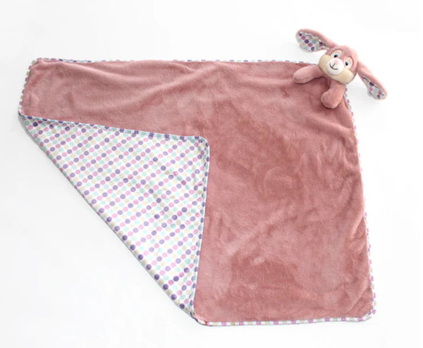 Pink Rabbit Blanket Large