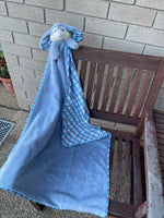 Blue Rabbit Blanket Large