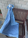 Blue Rabbit Blanket Large