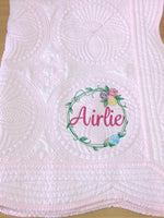White with mint boarder