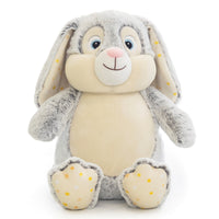 Grey rabbit with yellow stars