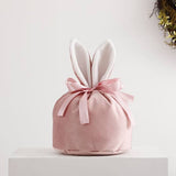 Pink velvet bunny bag