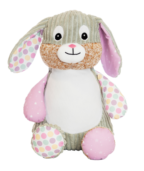 Patchwork Spotty pink bubblegum Bunny